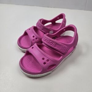 Crocs Kids Pink Bayaband Sandals Size C6